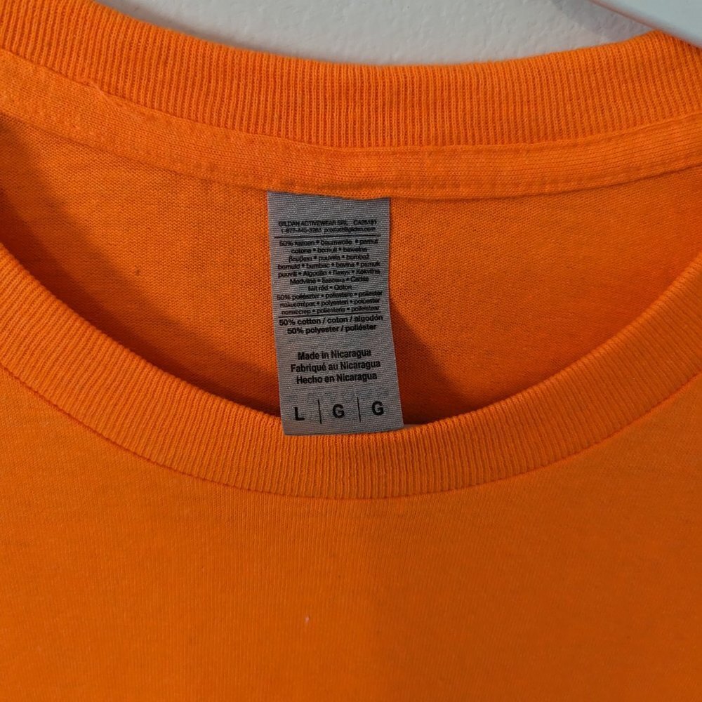 Pacman Orange Ghost Gamer Halloween Costume Unisex Tshirt Size Small - Picture 3 of 3